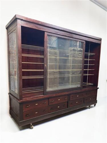 10' Retail Store Display Cabinet, Vintage Hat Display Case, Backbar Showcase C