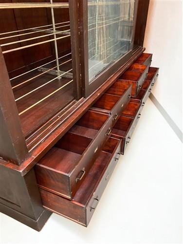 10' Retail Store Display Cabinet, Vintage Hat Display Case, Backbar Showcase C