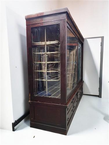 10' Retail Store Display Cabinet, Vintage Hat Display Case, Backbar Showcase C