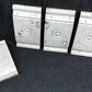 4 Plinth Blocks, Door Trim Molding Architectural Salvage, Antique Wood Trim D16