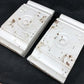 4 Plinth Blocks, Door Trim Molding Architectural Salvage, Antique Wood Trim D16