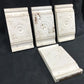4 Plinth Blocks, Door Trim Molding Architectural Salvage, Antique Wood Trim D17