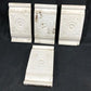 4 Plinth Blocks, Door Trim Molding Architectural Salvage, Antique Wood Trim D17