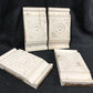 4 Plinth Blocks, Door Trim Molding Architectural Salvage, Antique Wood Trim D18