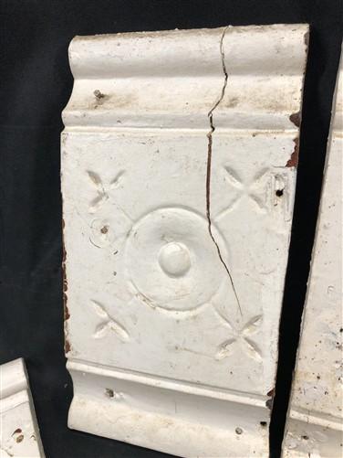4 Plinth Blocks, Door Trim Molding Architectural Salvage, Antique Wood Trim D18