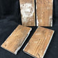 4 Plinth Blocks, Door Trim Molding Architectural Salvage, Antique Wood Trim D18