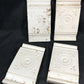 4 Plinth Blocks, Door Trim Molding Architectural Salvage, Antique Wood Trim D19