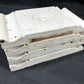4 Plinth Blocks, Door Trim Molding Architectural Salvage, Antique Wood Trim D19