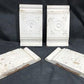 4 Plinth Blocks, Door Trim Molding Architectural Salvage, Antique Wood Trim D20
