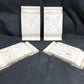 4 Plinth Blocks, Door Trim Molding Architectural Salvage, Antique Wood Trim D20