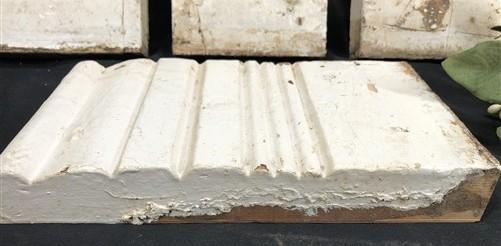 4 Plinth Blocks, Door Trim Molding Architectural Salvage, Antique Wood Trim D21