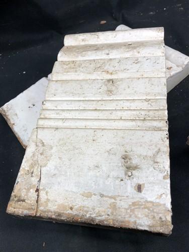 4 Plinth Blocks, Door Trim Molding Architectural Salvage, Antique Wood Trim D21