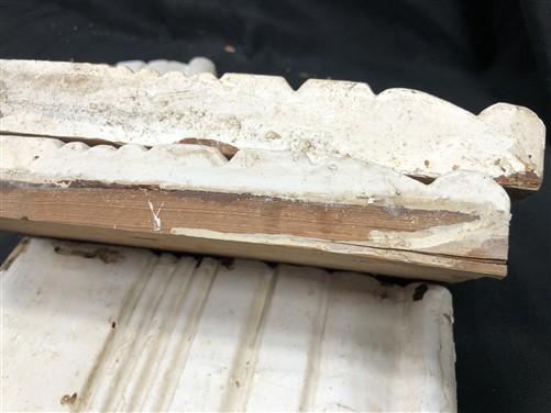 4 Plinth Blocks, Door Trim Molding Architectural Salvage, Antique Wood Trim D21