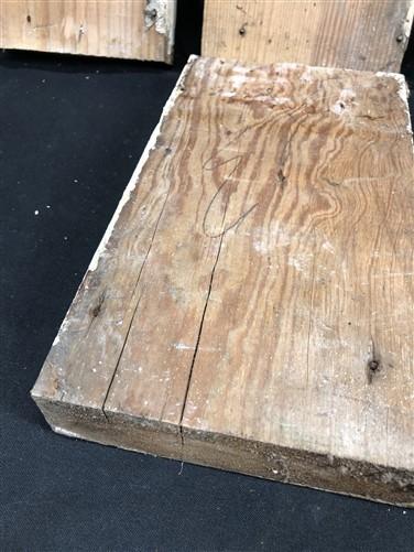 4 Plinth Blocks, Door Trim Molding Architectural Salvage, Antique Wood Trim D22