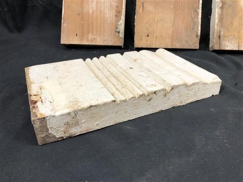 4 Plinth Blocks, Door Trim Molding Architectural Salvage, Antique Wood Trim D22