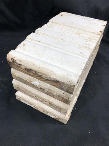 4 Plinth Blocks, Door Trim Molding Architectural Salvage, Antique Wood Trim D22