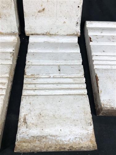 6 Plinth Blocks, Door Trim Molding Architectural Salvage, Antique Wood Trim D23