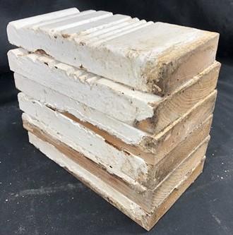 6 Plinth Blocks, Door Trim Molding Architectural Salvage, Antique Wood Trim D23