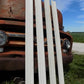 4 Wood Trim Pieces, Architectural Salvage, Reclaimed Vintage Wood Baseboard B2