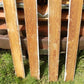 4 Wood Trim Pieces, Architectural Salvage, Reclaimed Vintage Wood Baseboard B2