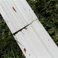 4 Wood Trim Pieces, Architectural Salvage, Reclaimed Vintage Wood Baseboard B3