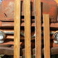 4 Wood Trim Pieces, Architectural Salvage, Reclaimed Vintage Wood Baseboard B3