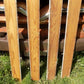 4 Wood Trim Pieces, Architectural Salvage, Reclaimed Vintage Wood Baseboard B3