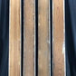 4 Wood Trim Pieces, Architectural Salvage, Reclaimed Vintage Wood Baseboard B4