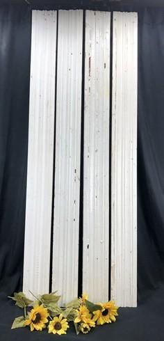 4 Wood Trim Pieces, Architectural Salvage, Reclaimed Vintage Wood Baseboard B5