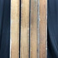 4 Wood Trim Pieces, Architectural Salvage, Reclaimed Vintage Wood Baseboard B5