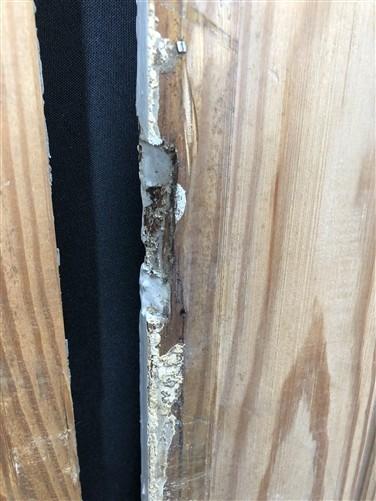 4 Wood Trim Pieces, Architectural Salvage, Reclaimed Vintage Wood Baseboard B6