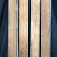 4 Wood Trim Pieces, Architectural Salvage, Reclaimed Vintage Wood Baseboard B6