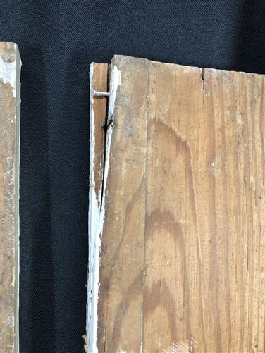 7 Wood Trim Pieces, Architectural Salvage, Reclaimed Vintage Wood Baseboard B7