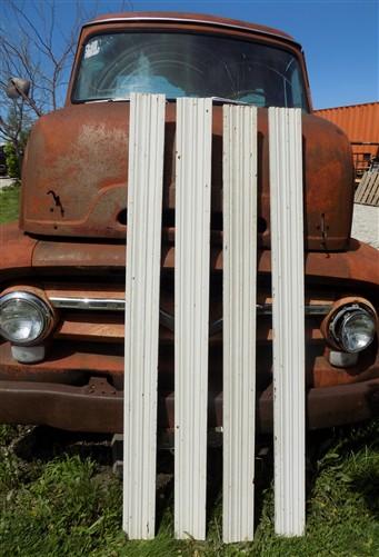4 Wood Trim Pieces, Architectural Salvage, Reclaimed Vintage Wood Baseboard B1