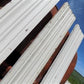 4 Wood Trim Pieces, Architectural Salvage, Reclaimed Vintage Wood Baseboard B1
