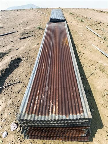 100 Sheets Reclaimed Barn Tin, 12' Corrugated Metal, 2400 Sq Ft Salvage B13