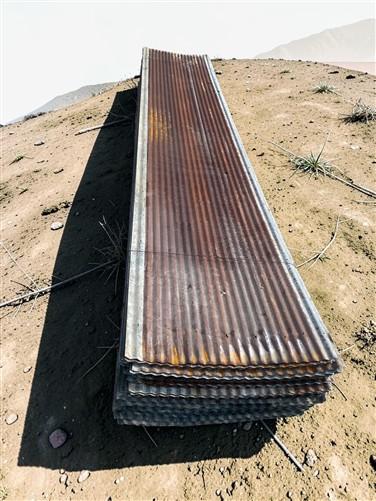 100 Sheets Reclaimed Barn Tin, 12' Corrugated Metal, 2400 Sq Ft Salvage B13