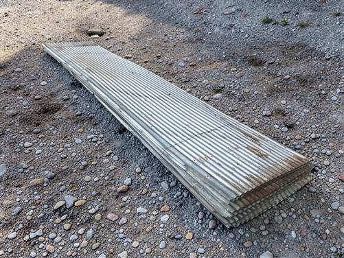 20 Sheets Reclaimed Barn Tin, 11' Corrugated Metal, 440 Sq Ft Salvage B16