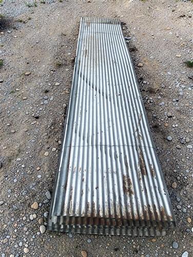 20 Sheets Reclaimed Barn Tin, 11' Corrugated Metal, 440 Sq Ft Salvage B16