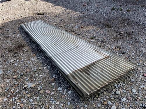 20 Sheets Reclaimed Barn Tin, 11' Corrugated Metal, 440 Sq Ft Salvage B16