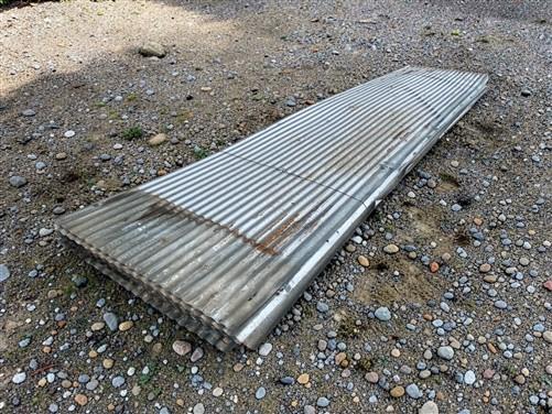 20 Sheets Reclaimed Barn Tin, 11' Corrugated Metal, 440 Sq Ft Salvage B16