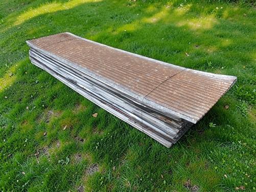 96 Sheets Reclaimed Barn Tin, 8' Corrugated Metal, 1536 Sq Ft Salvage B17