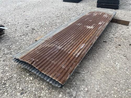 11 Sheets Reclaimed Barn Tin, 8' Corrugated Metal, 176 Sq Ft Salvage B22