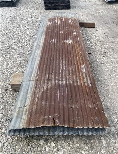 11 Sheets Reclaimed Barn Tin, 8' Corrugated Metal, 176 Sq Ft Salvage B22