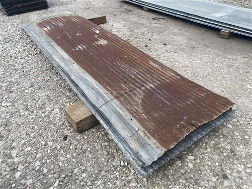 11 Sheets Reclaimed Barn Tin, 8' Corrugated Metal, 176 Sq Ft Salvage B22