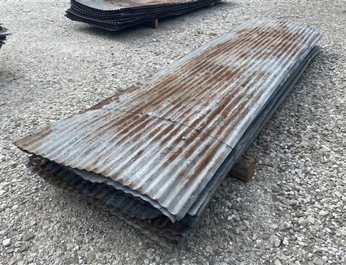 36 Sheets Reclaimed Barn Tin, 9' Corrugated Metal, 648 Sq Ft Salvage B23