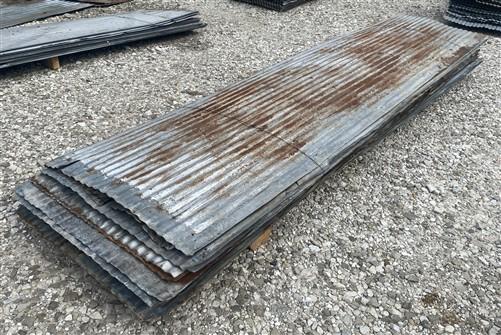 36 Sheets Reclaimed Barn Tin, 9' Corrugated Metal, 648 Sq Ft Salvage B23