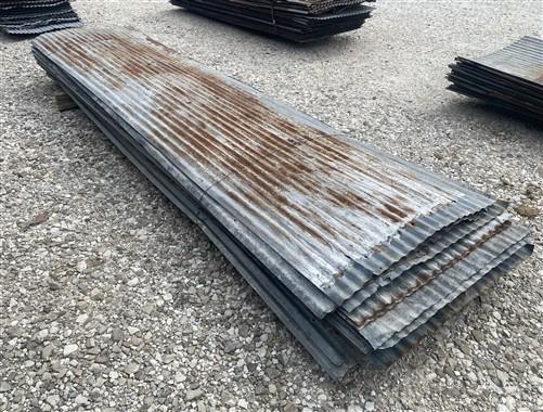 36 Sheets Reclaimed Barn Tin, 9' Corrugated Metal, 648 Sq Ft Salvage B23