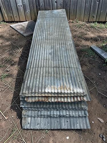 33 Sheets Reclaimed Barn Tin, 8' Corrugated Metal, 528 Sq Ft Salvage B24