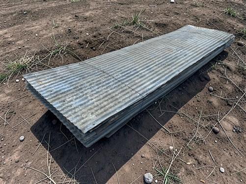 33 Sheets Reclaimed Barn Tin, 8' Corrugated Metal, 528 Sq Ft Salvage B24